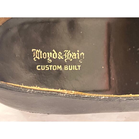 Lloyd & Haig Custom Built Black Leather Monk Strap Shoes Size: 8/9 US - Picture 7 of 13